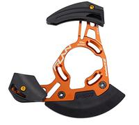 Funn Zippa DH Guía de Cadena, Interfaz ISCG05, Adaptador BSA Incluido, 32T-38T, Protector de Cadena para Bicicleta de Montaña (Naranja)