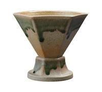 Funnel Coffee Tea Cup Set - Artistic Enhancement Pottery Coffee Mug - 170ml Cup & Saucer Sets, Perfect Sipping Experience For Tea, Cocoa, Latte