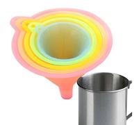 Funnels For Filling Bottles - 5-Sizes Of Colorful Funnel - Bottle Funnel Set For Transferring Liquid, Oils, Dry Ingredients &