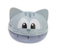FUNNETOYU 1 Pieza Temporizador de Cocina Forma de Gato Reloj de Regresiva Sin Batería para Aprendizaje y Control de Cocina Uso Familiar y Educativo