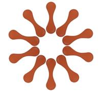 FUNNETOYU 10 Piezas Marcapáginas Magnético de Sintética Marrón 10 Unidades, Clip Pequeño Plegable 9,9 X 3,1 CM para Lectura, Marcador Minimalista Reutilizable Adecuado para Estudiantes,