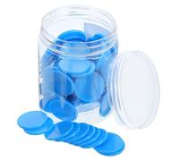 FUNNETOYU 100piezas Disco Pequeño De Plástico Fichas para Aprendizaje Fichas De Bingo para Actividades Educativas