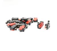 FUNNETOYU 15 Piezas Interruptor de Límite Micro Spdt Modelo V-155-1c25 Brazo de Rodillo Corto, Acción Rápida y Materiales de Plástico y Metal para Equipos Electrónicos y Refrigeradores