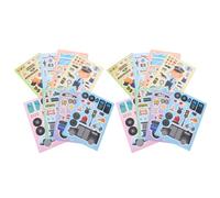 FUNNETOYU 16 Hojas Pegatinas de Policías Reutilizables de Papel Diseño Creativo y Divertido para Fiestas Infantiles y Actividades Escolares Aula