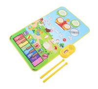 FUNNETOYU 1juego Alfombra Musical Infantil Piano y Tambor Estimula El Desarrollo Motor y Cognitivo para Niño Niña y Bebés Sin Batería Diseño De Granja
