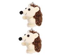 FUNNETOYU 2 Piezas Colgante Erizo de Peluche Adorno para Mochila y Bolso Textura Suave y Portátil Accesorio Cómodo para Llaves y Teléfono Diseño Encantador para Diario