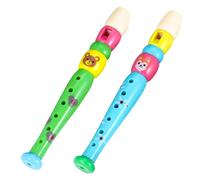 FUNNETOYU 2 Piezas Flauta Dulce para Juguete Musical Educativo de Plástico Color Aleatorio para Iniciación Musical y Desarrollo Sensorial Color Aleatorio Color Aleatorio