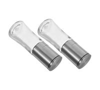 FUNNETOYU 2 Piezas Manual Adjustable Pepper Grinder Stainless Steel Handheld Salt Spice Mill With Ergonomic Handle For Kitchen Cooking And Table Seasoning