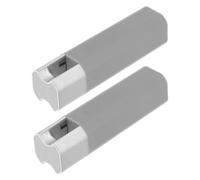 FUNNETOYU 2 Piezas Pesas para Cuerdas de Cortinas Accesorios de Manija para Nudos de Cuerda de Persiana Vertical Pesas para Cortinas de Ventana Mango Antiviento Color Gris Plateado