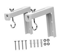 FUNNETOYU 2 Piezas Soportes de Techo para Pantalla de Proyector Montaje Resistente de Metal de Unidades para Oficina y Instalación y Soporte Duradero