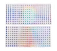 FUNNETOYU 20 Hojas Pegatinas Números Adhesivas PVC Impermeables Secuenciales Redondas Autoadhesivas para Oficina Almacenaje Organización