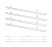 FUNNETOYU 20 Unidades Rieles Colgadores de Póster de Pvc 30 Cm Ganchos, Barra para Colgar Carteles en Oficinas y Aulas, Soporte Resistente para Exhibición de Pancartas y Mapas