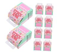FUNNETOYU 20piezas Cajas De De Regreso Clases Pack De Cajas De Diseño De Mochila Decoración Para Fiesta y Favores De Cumpleaños Para Dulces y Snacks