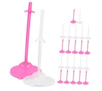 FUNNETOYU 24Piezas Soporte para Muñecas con Diseño de Agarre Seguro Soporte de Exhibición para Muñecas y Figuras para Niñas y Accesorios de Juguete