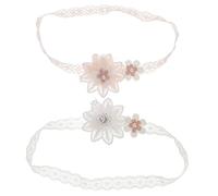 FUNNETOYU 2piezas Cabeza De Flor De Princesa Diademas Para Niña Recién Nacida Accesorios Cabello Para Bebés Años