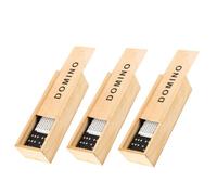 FUNNETOYU 3 Juegos Mesa de Madera Caja de Bloques Educativos para Juguete para Mesa Infantil y Diversión Familiar