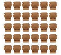 FUNNETOYU 30 Piezas Unidades Cajas de Cartón Miniatura para Muñecas Cajas Rectangulares de Embalaje Micro para Envío Contenedores Pequeños para Almacenamiento Suministros para Embalaje de