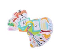 FUNNETOYU 30piezas Tarjetas Flash Educativas para Niño Niña Aprendizaje Interactivo De Lenguaje y Cognición para Actividades Casa y Jardín De Infantes