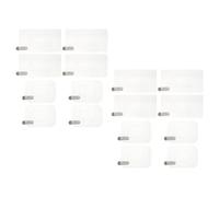 FUNNETOYU 32 Pegatinas Electrostáticas para Parabrisas de Dashcam, Película Estática Transparente Resistente para Cámaras de Tablero de Coche, Aplicador Marco Virtual de