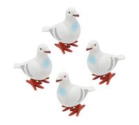 FUNNETOYU 4 Piezas Juguetes de Animales Pequeños Palomas de Muelles Interactivas y Divertidas Juguetes de Reloj para para Cumpleaños y Bolsas de Fiesta