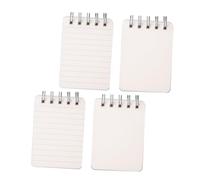 FUNNETOYU 4 piezas Pack Cuadernos Espiral Mini Portátiles de Notas de Bolsillo con Páginas y Rayadas Cuadernos Prácticos para Oficina Escuela y Viaje