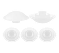 FUNNETOYU 5 Piezas Accesorios Para Derramar Tapón De Botella Tapones Para Botellas De Vidrio Enchufe Contra La Separación Tapón De Biberón Reutilizable Gel De Sílice Blanco