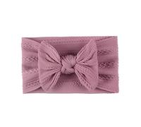 FUNNETOYU 5 Piezas Diadema Nailon Lazo Tocado para Accesorio de Cabello Diademas para Niña para Uso Diario Morado Rosado Morado Taro