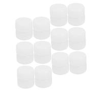 FUNNETOYU 50 Piezas de Cajas de Plástico para Sonajero de Ñiño, Accesorio de Juguete Blanco de 27mm para Cochecito y Portabebés