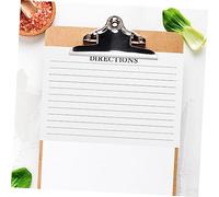 FUNNETOYU 50 Piezas Tarjetas de Recetas para Uso Diario Accesorio de Cocina Conveniente para Notas y Planificación Hojas Prácticas para Escribir Ingredientes y Métodos de Cocina