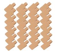 FUNNETOYU 500 Piezas Etiquetas Adhesivas de Precio para Joyería Unidades Etiquetas Cuadradas Kraft para Pulseras Anillos y Collares para Gestión de