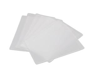 FUNNETOYU 50piezas Tarjetero Transparente De Silicona Pulida Mate Portadocumentos Bancario para Identificación De Autobús Fundas Transparentes para Tarjetas De Identificación