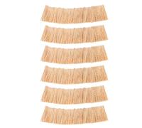 FUNNETOYU 6 Piezas Miniature Artificial Thatch Roof Roll Faux Grass Craft Material For Micro Landscape Model Houses Dollhouse Accessories DIY Tiny Straw Roof
