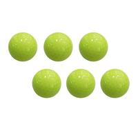 FUNNETOYU 6 Piezas Pelota de Golf Luminosa Verde Reutilizable | Goma Sintética, Absorbe Luz y Aumenta Visibilidad, Adecuado para Entrenar al Atardecer