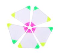 FUNNETOYU 6 piezas Rotuladores Fluorescentes de Triángulo de Colores Vibrantes para Subrayado Escolar y Marcadores de Alta Duración Bolígrafos de Resistente para Estudio y Trabajo