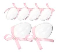 FUNNETOYU 6piezas Caja De Dulces Forma De Huevo De Pascua Pack De Huevos Transparentes Decoración Para Fiesta De Pascua Accesorios De Celebración