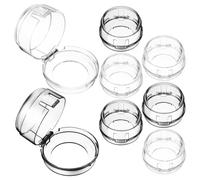 FUNNETOYU 8 piezas Cubiertas de Perillas de Estufa para Seguridad Infantil de Diseño Transparente con Gran Agujero Protección para Compatible con Varios Tipos de Estufas