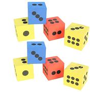 FUNNETOYU 8 Piezas Dados de Espuma EVA para Colores Aleatorios Juguetes Educativos para Matemáticas de Fiesta y Entretenimiento Familiar Seguros para Interiores y Exteriores