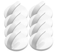 FUNNETOYU 8 piezas Ganchos Magnéticos de Cocina de Soporte para Toallas y Utensilios Instalación Sin Perforaciones Duradero Alta Succión para Superficies Metálicas y Puertas