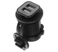 FUNNETOYU Adaptador USB para Mechero de Coche Divisor Portátil con Doble USB Protección contra Agua y Polvo Compatible con GPS y Móviles Diseño Compacto y Resistente al