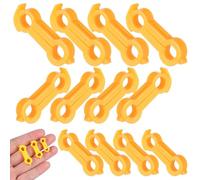 FUNNETOYU Anillo Corrector para Patas Abiertas de Pollitos 12 Piezas | Plástico Pvc, Tallas 4 5 y 6mm, para Incubadoras y Cuidado de Aves Jóvenes