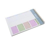 FUNNETOYU Bloc de Notas de Planificación Diaria A5 Azul, Cuaderno de Lista de Tareas Semanales sin Fecha, 3 Unidades para Gestión, Seguimiento de Hábitos y Organización Personal