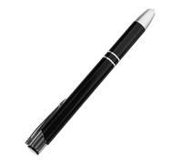 FUNNETOYU Bolígrafo Metálico Reutilizable Negro con Diseño Ergonómico y Acabado Pulido para Oficina y Escritura Diaria