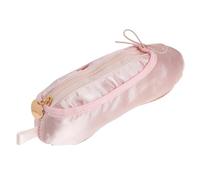 FUNNETOYU Bolsa de Maquillaje Forma de Zapatilla de Ballet en Tela, Estuche Compacto para Bolígrafos y Cosméticos, Adecuado para Artistas y Amantes Danza