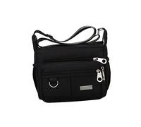 FUNNETOYU Bolso de Hombro de Oxford para Mujeres Bolso de de Gran Capacidad Casual Único y Negro
