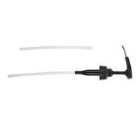 FUNNETOYU Bomba de Prensa de Botella de Salsa de Ostras con Boquilla de Acero Inoxidable y 2 Mangueras Ajustables para Dispensador de Cocina, Dosificador de Condimentos Multifuncional, Uso