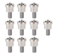 FUNNETOYU Brocas de Acero Paquete de 10 Unidades para Tornillos de Placas de Yeso 10 Tope de Profundidad, Puntas para Atornillador de Localización para Herramientas Pladur