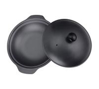 FUNNETOYU Cacerola de Hierro Fundido 16 CM Tapa Olla para Estofado y Sopa Utensilio de Cocina Casero para Guisos y Arroz Olla Multifunción para Cocina Doméstica