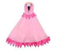 FUNNETOYU Capa Capucha de Flamenco Rosa para Disfraz Adulto y Estampado de Flamencos Disfraz de Cosplay para Halloween y Fiesta Temática Versátil y Cómmodo