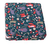 FUNNETOYU Cojín Elevador para Silla Infantil Ajustable Correas Acolchado Cómodo y Resistente al Agua Color Verde Oscuro Diseño de Animales Adecuado para Bebés y Pequeños Comedor