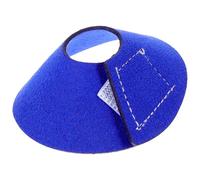FUNNETOYU Collar Protector para Pájaros Antipicoteo y Transpirable de Cuero Microfibra Azul para Recuperación de Lesiones en Periquitos y Loros